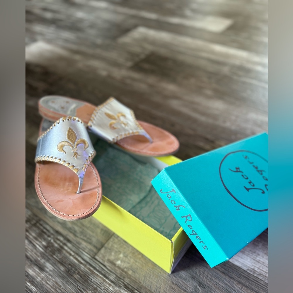 Jack Rogers Fluer De Lis sandals